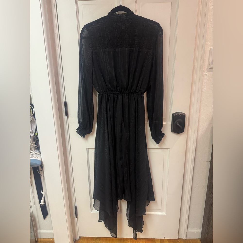Nanette Lepore Black Long Sleeve Dress
